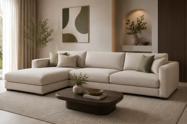 Serene L-Shaped Sectional Sofa by Moon Furniture - custom-made sectional sofa